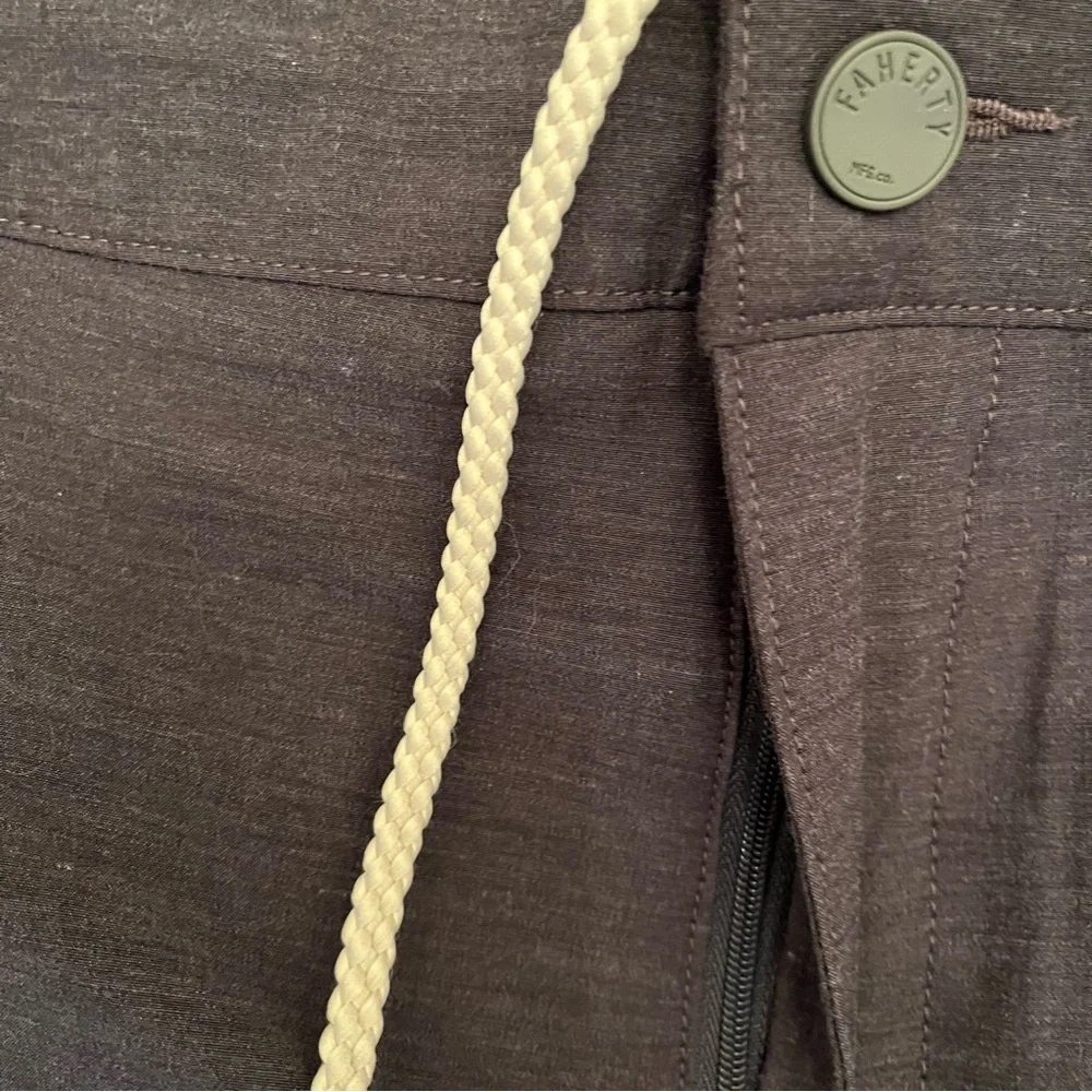 Faherty All Day Shorts Mens Size 38 Gray Hybrid Performance Stretch Breathable